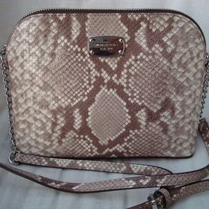 NWT MICHAEL KORS CINDY DOME CROSSBODY  EMBOSSED